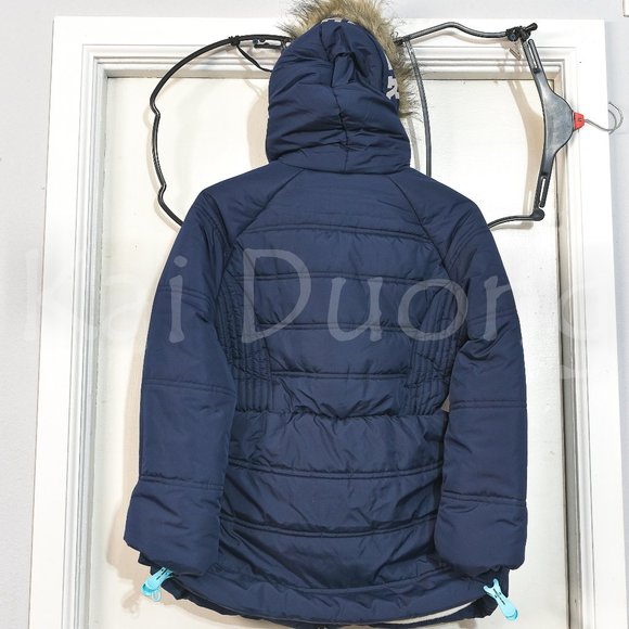 Tommy Hilfiger Girls Fleece‎ Lined Puffer Jacket NAVY - Picture 5 of 5